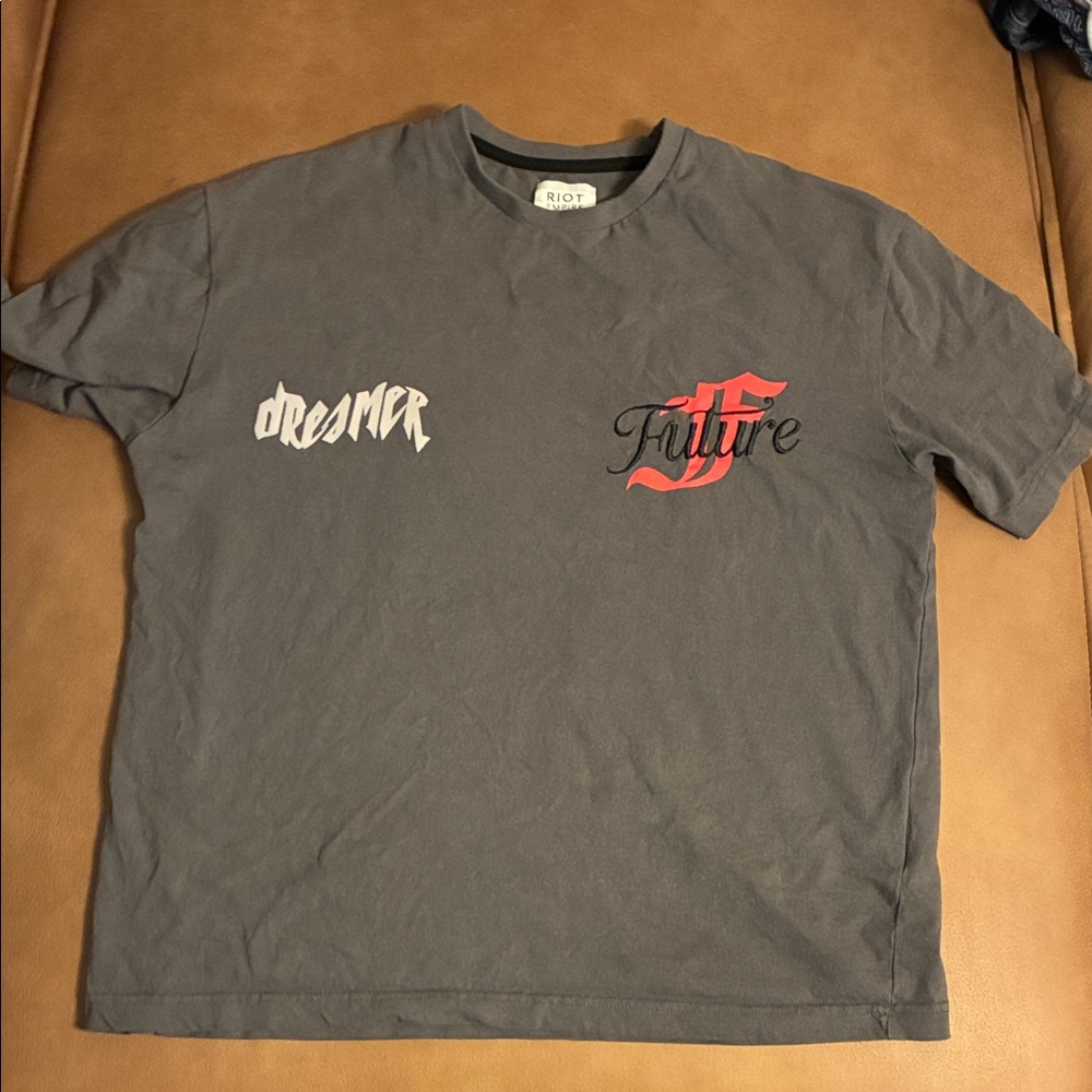 Men's Short-Sleeve 'Future' Graphic Tee in Charcoal
